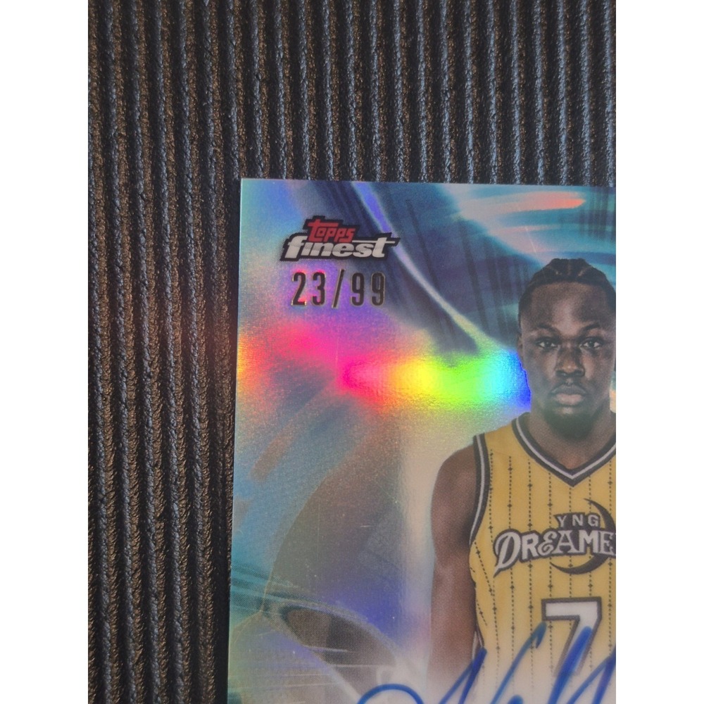 2023 Topps Finest OTE Nathan Missia Dio #FFA-NMD Finest Arrivals Auto Aqua /99 - Picture 4 of 7